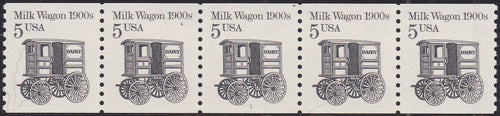 # 2253 (1987) 1900's Milk Wagon, Tag - PS/5, #1, VF MNH