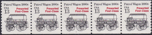 # 2258 (1988) 1880's Patrol Wagon, Not Tag - PS/5, #1, VF MNH (PNC)