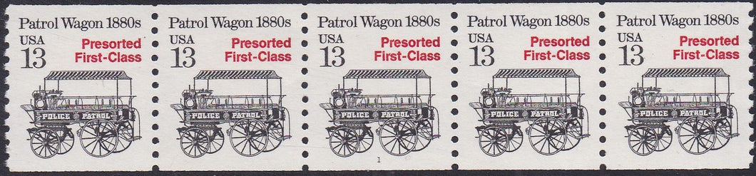 # 2258 (1988) 1880's Patrol Wagon, Not Tag - PS/5, #1, VF MNH (PNC)