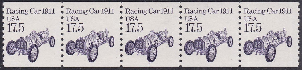 # 2262 (1987) 1911 Racing Car, Block Tagged - PS/5, #1, VF MNH (PNC)