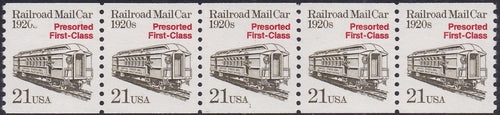 # 2265 (1988) 1920's Railroad Mailcar, Not Tagged - PS/5, #1, VF MNH (PNC)