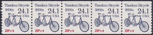 # 2266 (1988) 1890's Tandem Bicycle, Not Tagged - PS/5, #1, VF MNH (PNC)