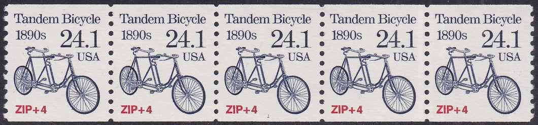 # 2266 (1988) 1890's Tandem Bicycle, Not Tagged - PS/5, #1, XF MNH