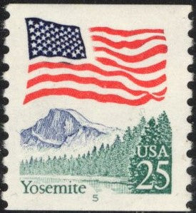 # 2280a (1989) Flag over Yosemite, MP Tag - PS/1, #5, Used