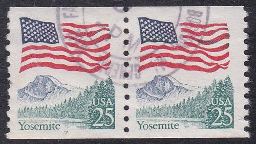 # 2280a (1989) Flag over Yosemite, MP Tagged - PS/2, #7, Used