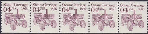 # 2451 (1991) 1866 Steam Carriage, OA Tagged - PS/5, #1, VF MNH (PNC)