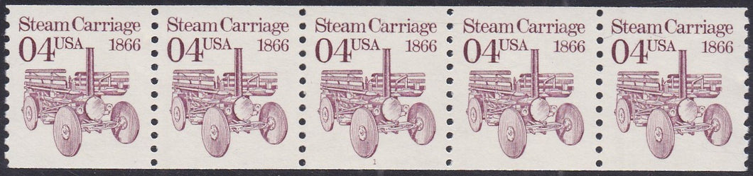 # 2451 (1991) 1866 Steam Carriage, OA Tagged - PS/5, #1, XF MNH