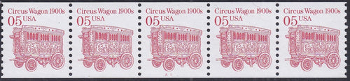 # 2452B (1992) 1900's Circus Wagon, LGG, Not Tag - PS/5, #A1, VF MNH (PNC)