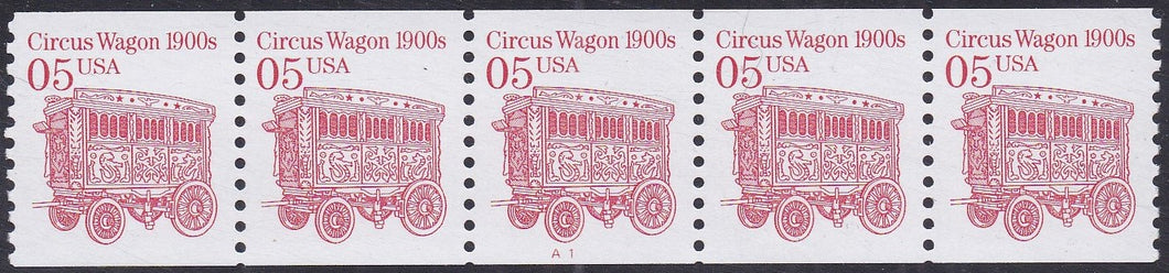 # 2452B (1992) 1900's Circus Wagon, LGG, Not Tag - PS/5, #A1, XF MNH