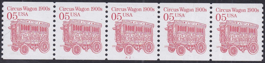 # 2452B (1992) 1900's Circus Wagon, LGG, Not Tag - PS/5, #A2, VF MNH (PNC)