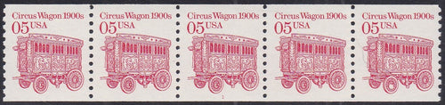 # 2452a (1990) 1900's Circus Wagon, DG, Not Tag - PS/5, #1, VF MNH