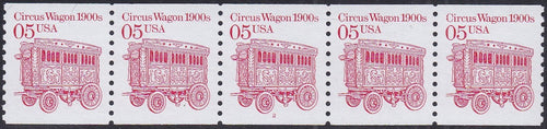 # 2452a (1990) 1900's Circus Wagon, LGG, Not Tag - PS/5, #2, VF MNH (PNC)