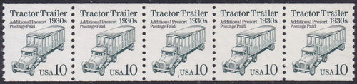 # 2457 (1991) 1930's Tractor Trailer, DG, Not Tagged - PS/5, #1, VF MNH (PNC)