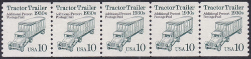 # 2457 (1991) 1930's Tractor Trailer, DG, Not Tagged - PS/5, #1, XF MNH