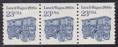 # 2464 (1991) 1890's Lunch Wagon, DG, SP Tag - PS/3, #3, XF MNH