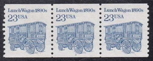 # 2464a (1991) 1890's Lunch Wagon, MG, SP Tag - PS/3, #3, XF MNH