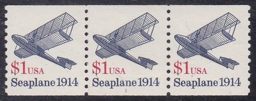 # 2468 (1990) 1914 Seaplane, DG, OA Tag - PS/3, #1, VF MNH