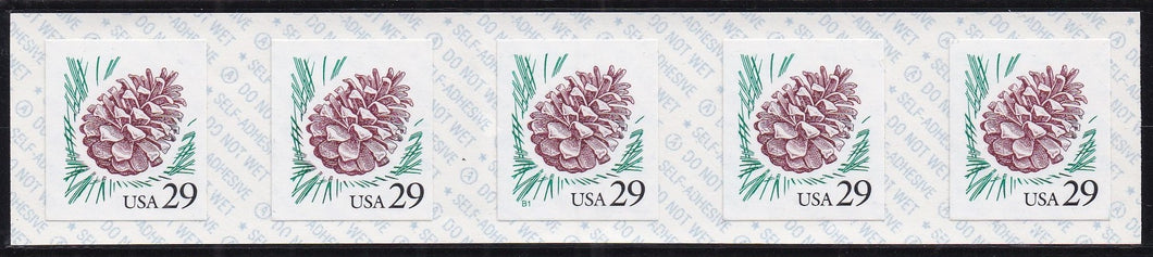 # 2491c (1993) Pine Cone, Liner A - PS/5, #B1, VF MNH