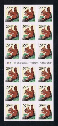 # 2489a (1993) Red Squirrel - BKLT, #D22211, MNH