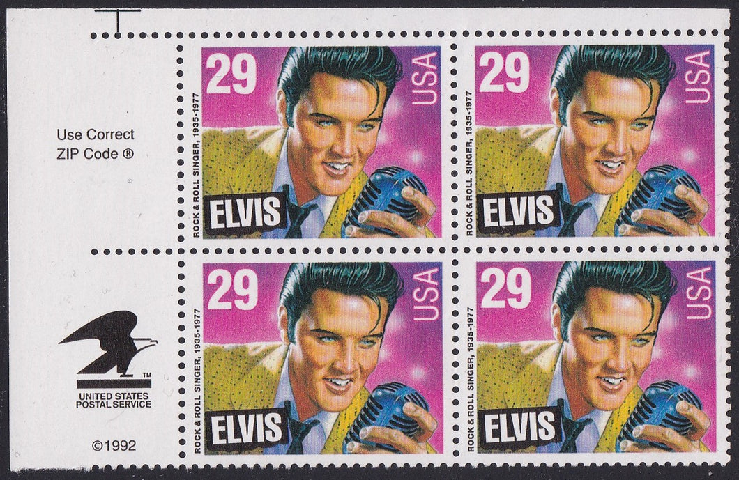 # 2721 (1993) Elvis - Zip Code, BK/4, UL, MNH