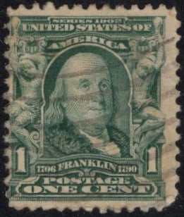 # 300 (1903) Franklin - Sgl, Used [6]