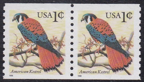 # 3044 (1996) Kestrel, small date - Coil pr, XF MNH