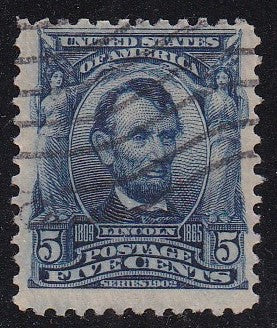 # 304 (1903) Lincoln - Sgl, Used [5]