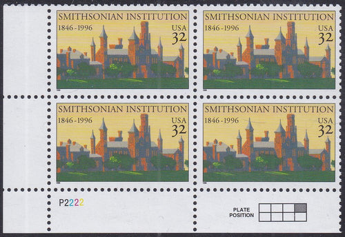 # 3059 (1996) Smithsonian - PB, LL #P2222, MNH