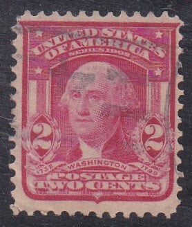 # 319 (1903) Washington, Type I, carmine - Sgl, Used [8]