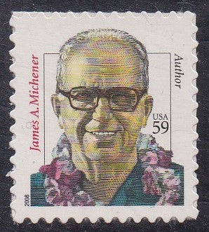 # 3427A (2008) James A Michener - Sgl, MNH