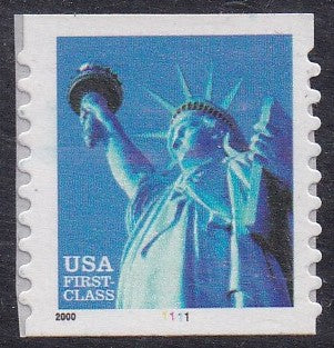 # 3453b (2000) Statue of Liberty, Lg date - PS/1, #1111, MNH