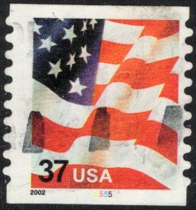 # 3632 (2002) Flag, 2002 year date - PS/1, #5555, Used