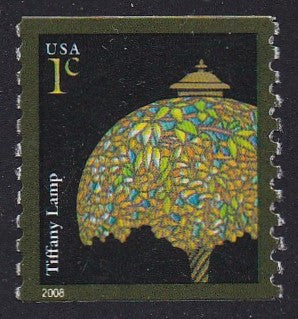 #3758A (2008) Tiffany Lamp, 2008 year date - Coil sgl, MNH