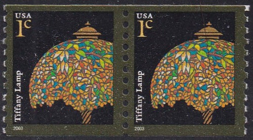 #3758 (2003) Tiffany Lamp, 2003 year date - Coil pr, MNH