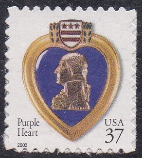 # 3784A (2003) Purple Heart, 2003 year date, 10.75x10.25 - Sgl, MNH