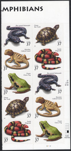 # 3814-18 (2003) Reptiles & Amphibians - PB/10, R # MNH