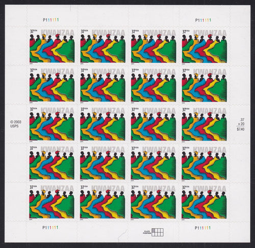 # 3881 (2004) Kwanzaa - Pane, MNH - AT FACE