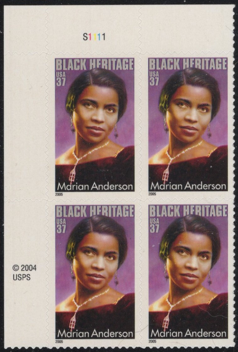 # 3896 (2005) Marian Anderson - PB, UL #S1111, MNH