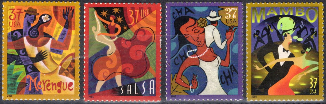 # 3939-42 (2005) Let's Dance - Sgls, Set/4, MNH