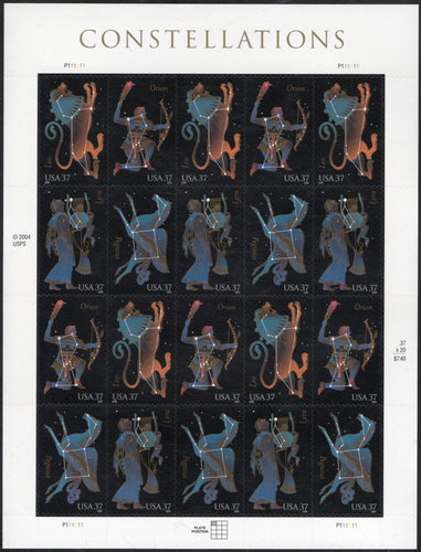 # 3945-48 (2005) Constellations - Pane, MNH - AT FACE