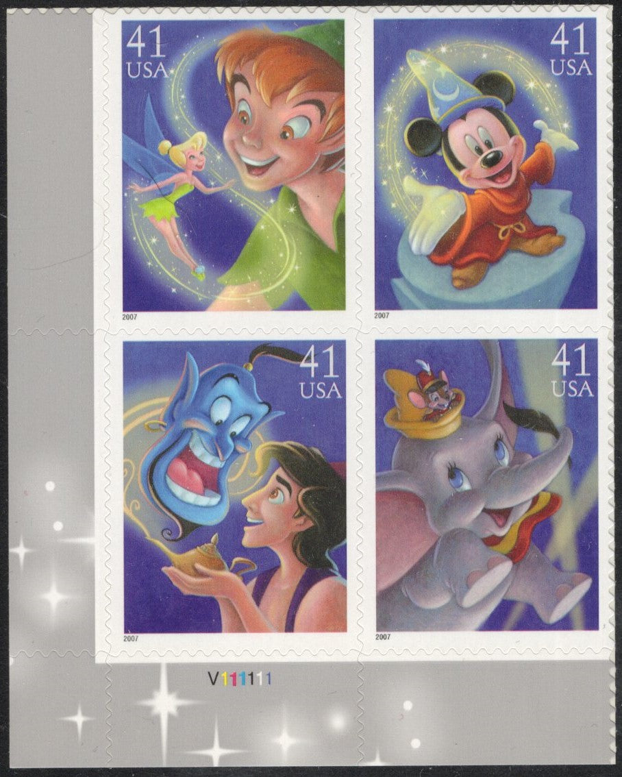 # 4192-95 (2007) Disney Magic - PB, LL #V111111, MNH