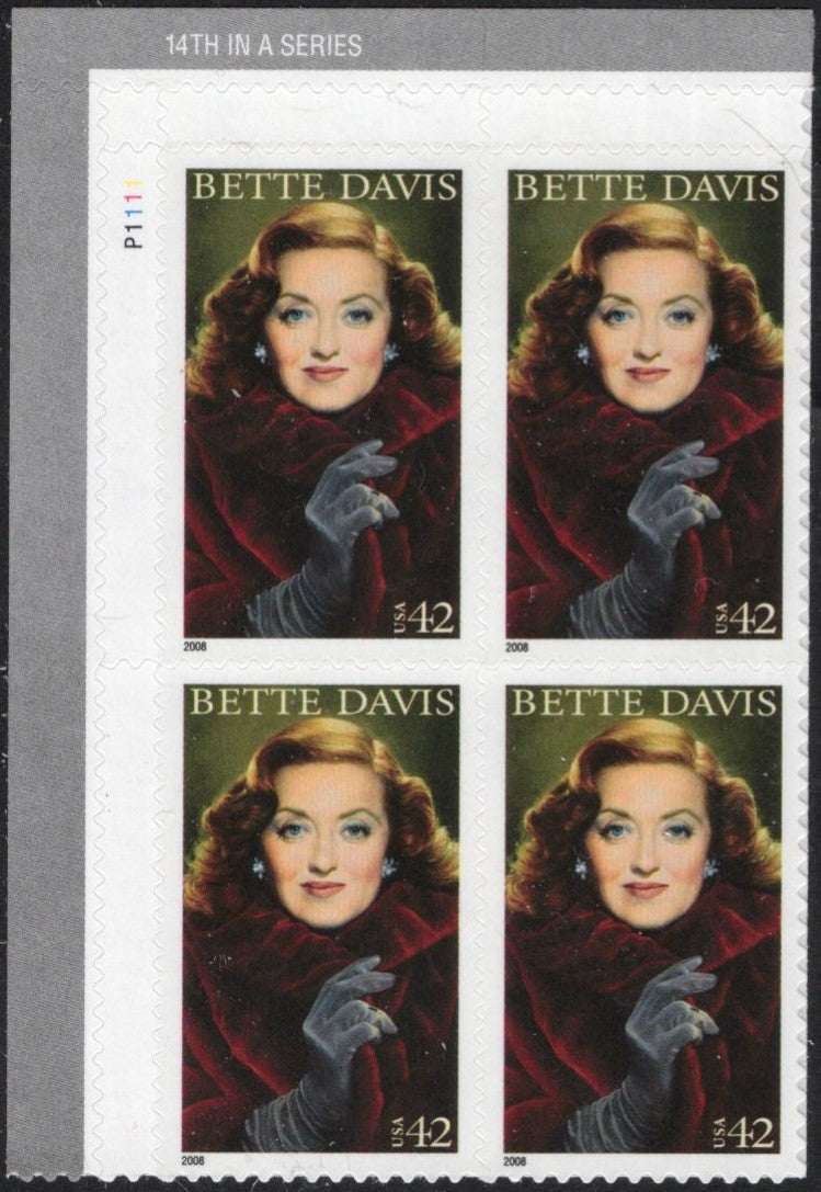 # 4350 (2008) Bette Davis - PB, UL #P1111, MNH