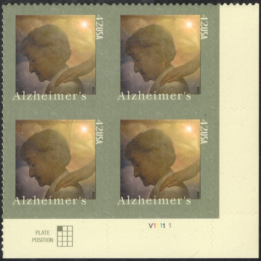 # 4358 (2008) Alzheimer's - PB, LR #V111111, MNH