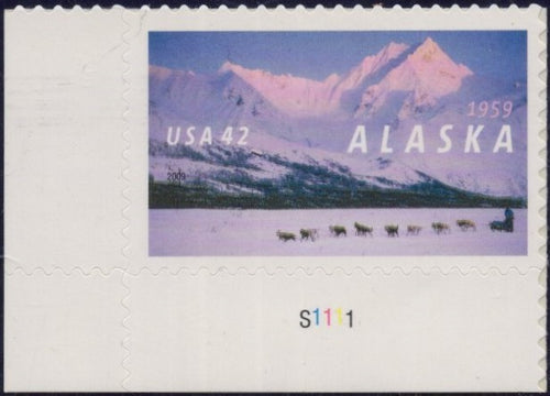 # 4374 (2009) Alaska - Plt sgl, LL #S1111, MNH