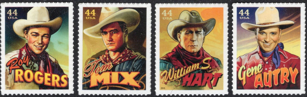 # 4446-49 (2010) Silver Screen Cowboys - Sgls, Set/4, MNH