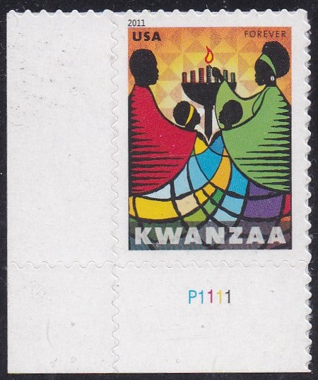 # 4584 (2011) Kwanzaa - Plt sgl, LL #P1111, MNH