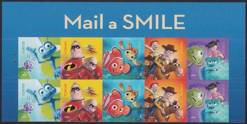 # 4681a (4677-81) (2012) Disney - Pixar - PB/10, T #V1111, MNH