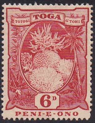 Tonga # 46 (1897) Coral Formations - Sgl, MLH