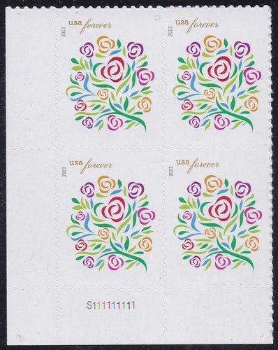 # 4764 (2013) Flowers - PB, LL #S11111111, MNH