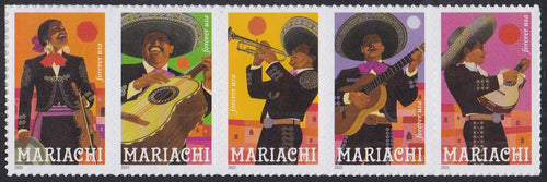 # 5707b (2022) Mariachi - Strip/5, MNH